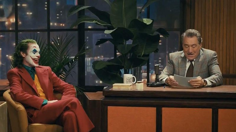 Joaquin Phoenix e Robert De Niro em Coringa (Foto:Reprodução)