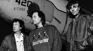 None - Nick Mason, David Gilmour e Rick Wright, do Pink Floyd (Foto: Dimo Safari)
