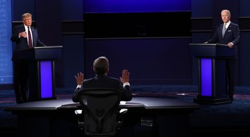 Debate entre Donald Trump e Joe Biden (Foto: Getty Images/Scott Olson/Equipe)