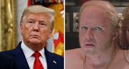 Biff Tannen, vilão de De Volta para o Futuro, foi inspirado em Donald Trump (esq.) (Foto 1: AP Photo/Alex Brandon e Foto 2: Reprodução / Universal)
