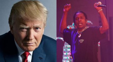 Donald Trump (Foto: Mark Seliger) e A$AP Rocky (Foto: Marcelo Hernandez / Getty Images)