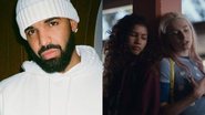 Drake (Foto: Reprodução / Instagram) / Zendaya e Hunter Schafer em Euphoria (Foto: Divulgação / HBO)