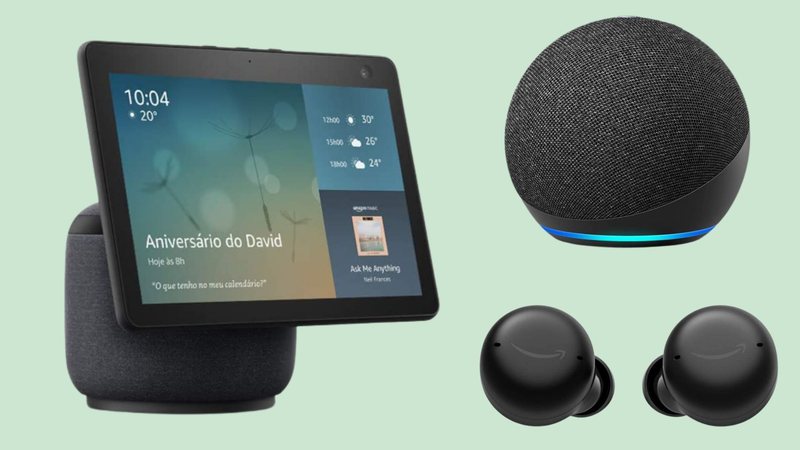 Echo Dot, Kindle e mais: 6 dispositivos da Amazon para uma rotina mais prática e tecnológica - Crédito: Reprodução/Amazon