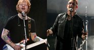 Ed Sheeran (Foto: Kevin Winter/Getty Images for iHeartMedia)/ Bono, vocalista do U2, em Berlim (Foto: Wolfgang Kumm / AP)