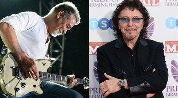 None - Eddie Van Halen (Foto: Rich Fury/Invision/AP) e Tony Iommi  (Foto: Jeff Spicer/Getty Images)