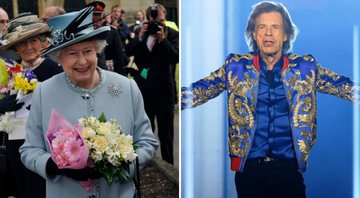 Rainha Elizabeth II (Foto: David Rose - WPA Pool/Getty Images) e Mick Jagger (Foto: Getty Images)