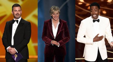 None - Jimmy Kimmel (Foto: Phil McCarten/Invision for the Television Academy/AP Images) / Ellen Degeneres (Foto: AP/Mark J. Terrill) / Chris Rock (Foto: Chris Pizzello/Invision/AP)