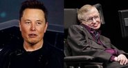 Elon Musk (Foto: AP / Ringo HW Chiu) e Stephen Hawking (Foto: Ted S. Warren/AP)