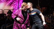 Elton John e Taron Egerton (Foto:Reprodução/Twitter)