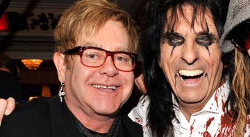 None - Elton John e Alice Cooper (Foto: Theo Wargo/ Getty Images)