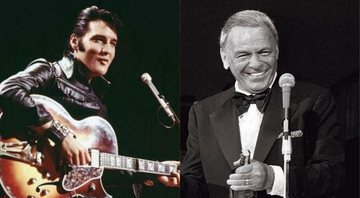 None - Elvis Presley(Divulgação/NBC) | Frank Sinatra (Fotos: AP Photo/Ray Stubblebine)