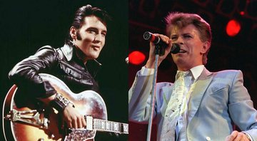 None - Montagem com Elvis Presley (Foto: NBC) e David Bowie (Foto: AP)