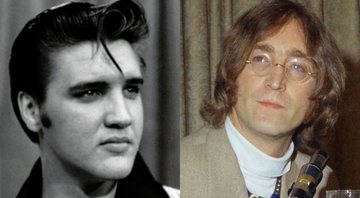 None - Elvis Presley (Foto: Divulgação) e John Lennon (Foto: AP)