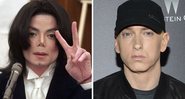 Michael Jackson (Foto: Jim Ruyman-Pool / Getty Images) e Eminem (Foto: Evan Agostini / AP)