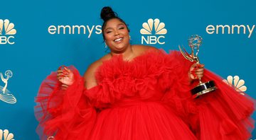 Lizzo, vencedora do Emmy 2022 de Melhor Reality Show de Competição (Foto: Frazer Harrison/Getty Images)
