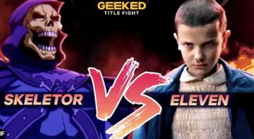Esqueleto vs. Eleven (Foto: reprodução/vídeo)