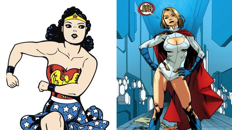 Mulher-Maravilha (Foto: Divulgação) e Poderosa (Foto: Reprodução/DC Comics)
