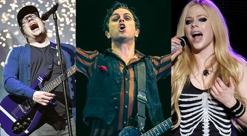 Patrick Stump (Foto: Mike Coppola/Getty Images)/ Billie Joe Armstrong, vocalista do Green Day (Foto: Stephan Solon/Divulgação)/ Avril Lavigne (Foto: Robert E Klein/AP Images)