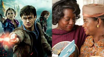 None - Montagem de Harry Potter e as Relíquias da Morte - Parte 2 (Foto: Reprodução Warner Bros.) e Histórias Cruzadas (Foto: Reprodução/Dreamworks)