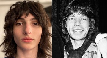 Finn Wolfhard e Mick Jagger (Foto 1: Reprodução/ Instagram/ Foto 2: Rolling Stones:50 / Reprodução)
