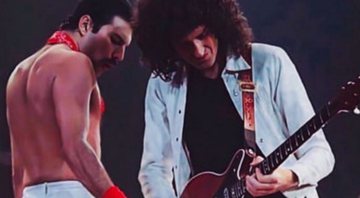 None - Brian May e Freddie Mercury (Foto: Reprodução/Instagram)