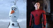 Olaf e Homem-Aranha (Foto 1: Reprodução/ Foto 2: Reprodução/ Marvel)