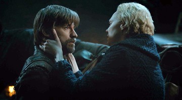 Nikolaj Coster-Waldau e Gwendoline Christie em Game of Thrones (foto: Reprodução/ HBO)