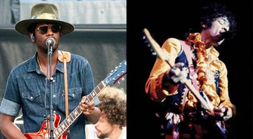 None - Gary Clark Jr. (Foto: Robert E.Klein / Invision / AP) e Jimi Hendrix (Christophe Geyres / USA / SIPA via AP)