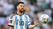Messi na derrota da Argentina por 2 x 1 contra a Arábia Saudita na estreia da Copa do Mundo do Catar (Getty Images)