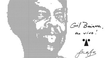 Ilustração de Gilberto Gil sobre foto de Daryan Dornelles  (Projeto Gráfico: Cartaxo)