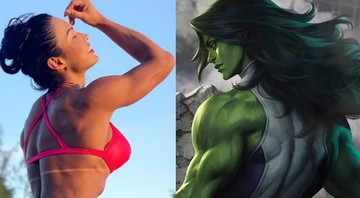 Gracyanne Barbosa e She-Hulk (Foto 1: Reprodução/Instagram | Foto 2: Reprodução)