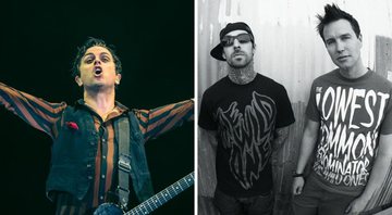None - Billie Joe Armstrong, vocalista do Green Day (Foto: Stephan Solon/Divulgação) e Blink-182 (Foto: Interscope Records/AP)