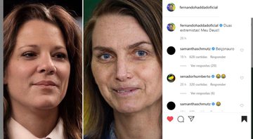 None - Haddad e Bolsonaro no Faceapp (Foto: Reprodução / Instagram / Fernando Haddad)