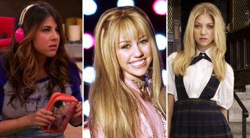 Daniella Monet (Foto: Reprodução / Nickelodeon), Miley Cyrus (Foto: Divulgação / Disney Channel) e Taylor Momsen (Foto: Divulgação / CW))