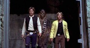 Harrison Ford, Chewbacca e Mark Hamill em Star Wars: Uma Nova Esperança (Foto:Reprodução/Lucasfilm)