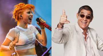 None - Hayley Williams, vocalista do Paramore (Foto: Legacy) e Zeca Pagodinho (Foto: Reprodução / Instagram)