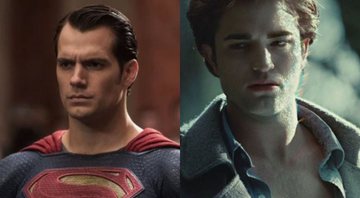 None - Henry Cavill como Superman e Robert Pattinson como Edward Cullen (Foto: Reprodução)