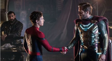 Peter Parker e Mysterio em Homeme-Aranha: Longe de Casa (Foto:Divulgação)