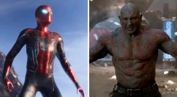 None - Homem-Aranha (Foto: Reprodução/Marvel Studios) e Drax (Foto: Reprodução/Marvel Studios)
