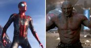 Homem-Aranha (Foto: Reprodução/Marvel Studios) e Drax (Foto: Reprodução/Marvel Studios)