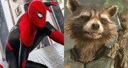 Homem-Aranha (Foto: Sony Pictures/Divulgação) e Rocket Raccoon (Foto: Reprodução /Twitter)