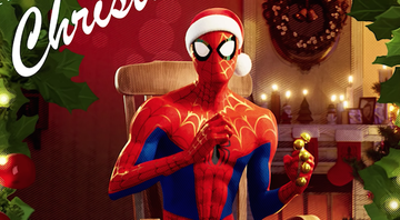 Homem-Aranha natalino na capa do disco 'A Very Spidey Christmas' (Foto: Divulgação)
