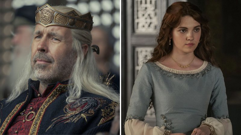 Rei Viserys e Alicent Hightower (Fotos: Divulgação/HBO)