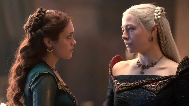 Olivia Cooke e Emma D'Arcy em House of the Dragon (Foto: Divulgação/HBO)