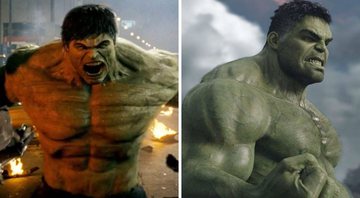 None - Hulk de Edward Norton (Foto: Reprodução) e Hulk de Mark Ruffalo (Foto: Reprodução)
