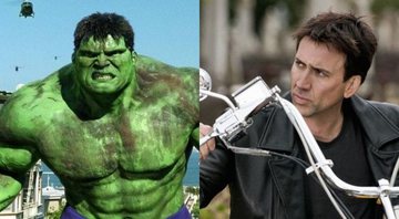 None - Hulk (2003), de Ang Lee, e Motoqueiro Fantasma (2007) (Fotos: Divulgação)