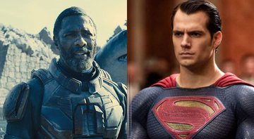 Idris Elba como Bloodsport e Henry Cavill como Superman (Reprodução / IMDb)