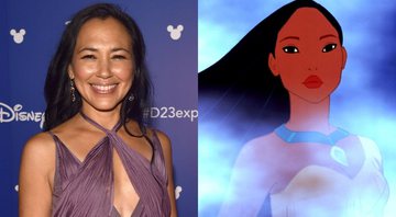 Irene Bedard (Foto: Getty Images / Alberto E. Rodriguez)  e Pocahontas (Foto: Walt Disney)