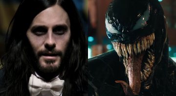 Jared Leto como Morbius (Foto: Reprodução/Sony)  e Venom (Foto: Reprodução / YouTube)