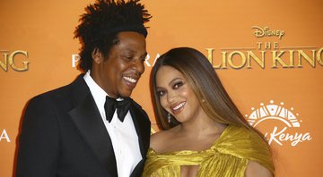 None - Jay-Z e Beyoncé na estreia de O Rei Leão em Londres (Foto:Joel C Ryan/Invision/AP)